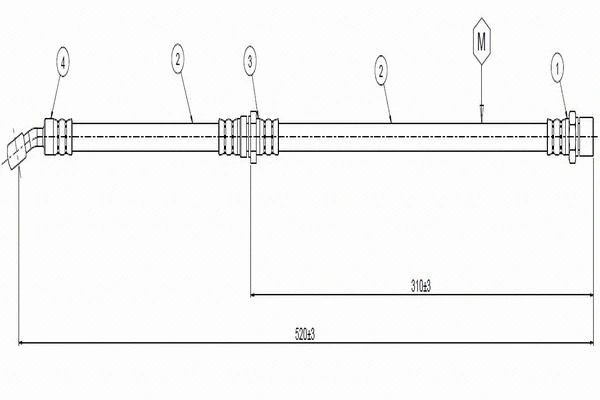 Brake Hose (C800 464A)