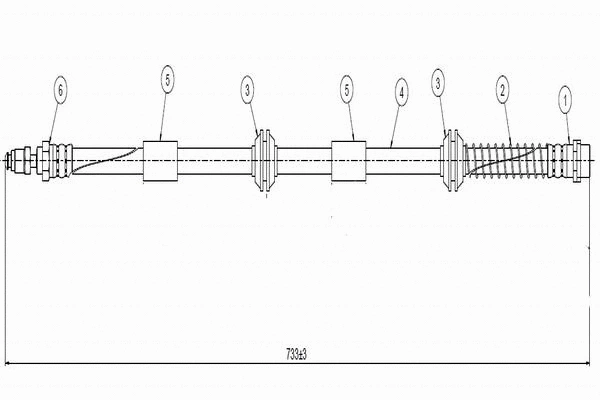 Brake Hose (C900 219A)