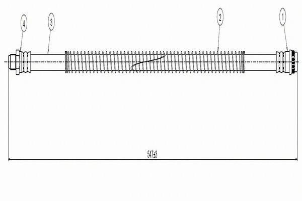 Brake Hose (C800 412A)