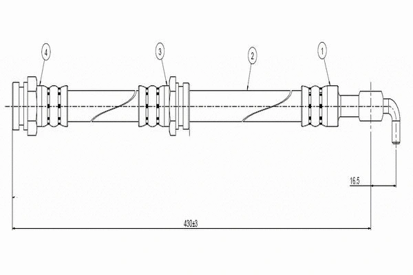 Brake Hose (C900 121A)