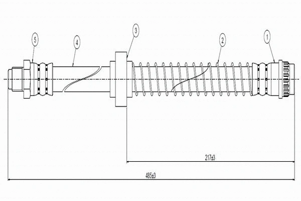 Brake Hose (C800 524D)