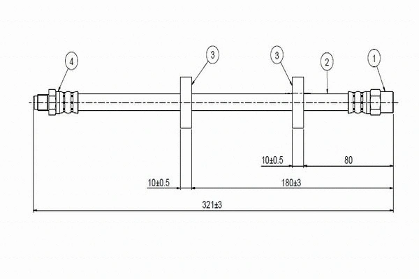 Brake Hose (C800 264A)