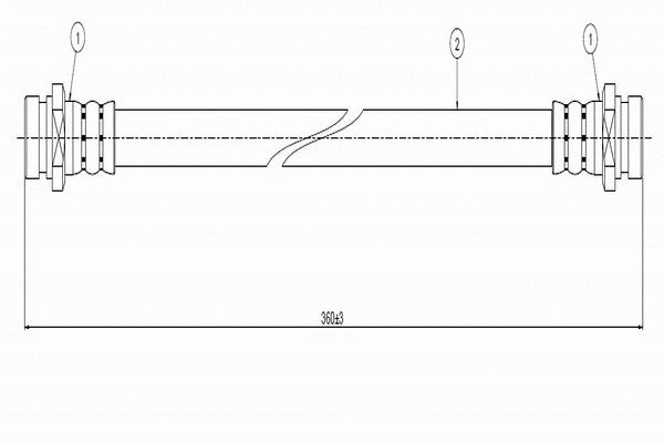 Brake Hose (C800 058A)