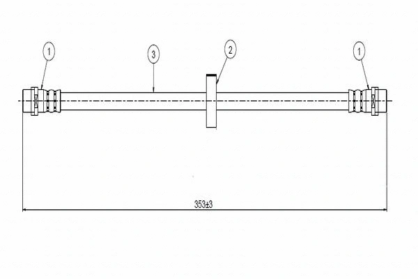 Brake Hose (C900 215B)