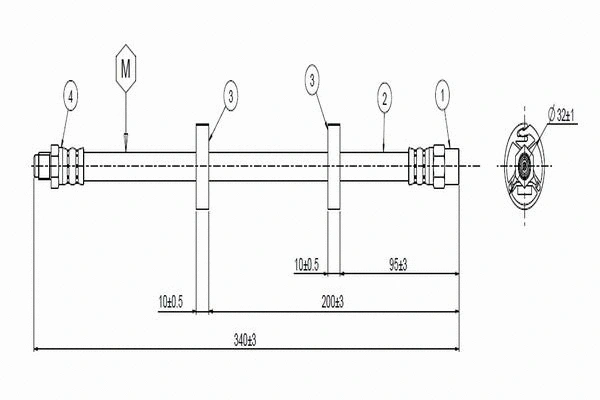 Brake Hose (C800 379A)