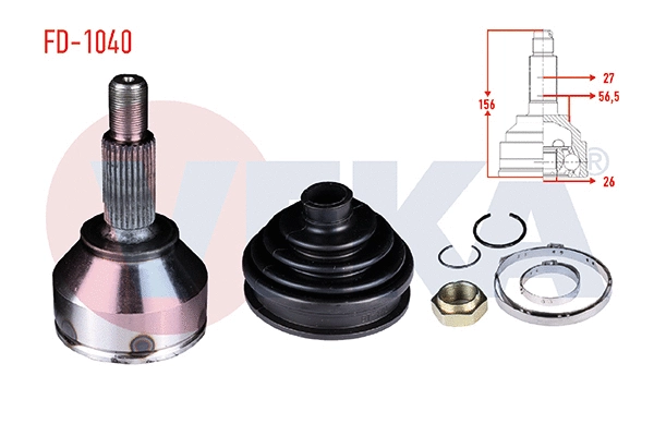 Joint Kit, drive shaft (FD-1040)