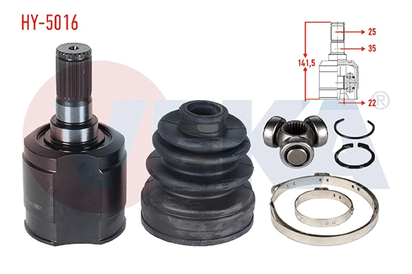 Joint Kit, drive shaft (HY-5016)