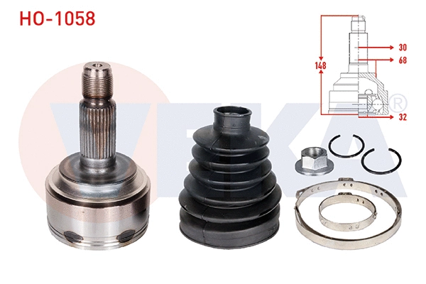 Joint Kit, drive shaft (HO-1058)