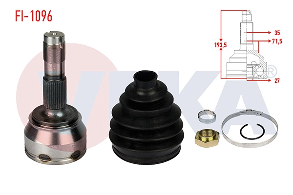 Joint Kit, drive shaft (FI-1096)