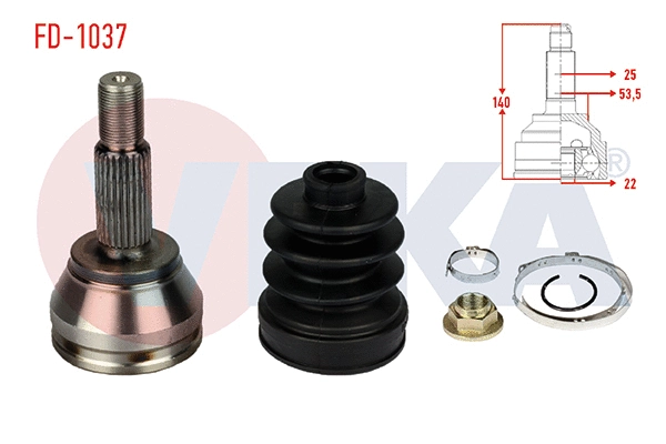Joint Kit, drive shaft (FD-1037)