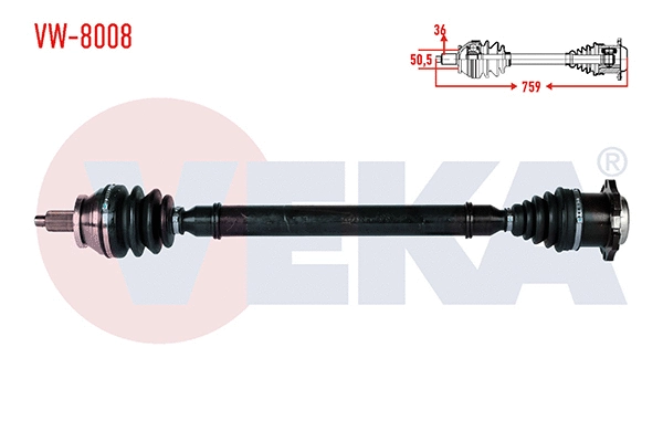 Drive Shaft (VW-8008)