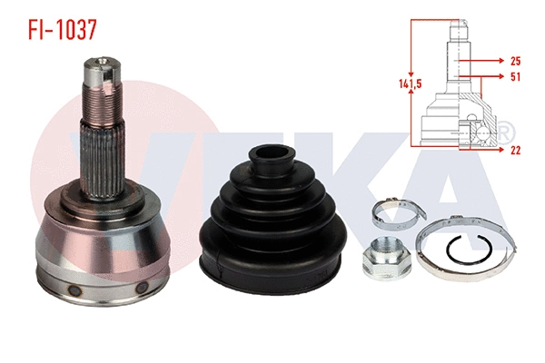 Joint Kit, drive shaft (FI-1037)