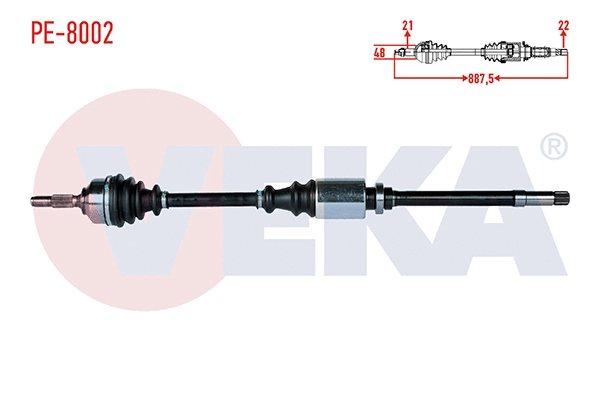 Drive Shaft (PE-8002)