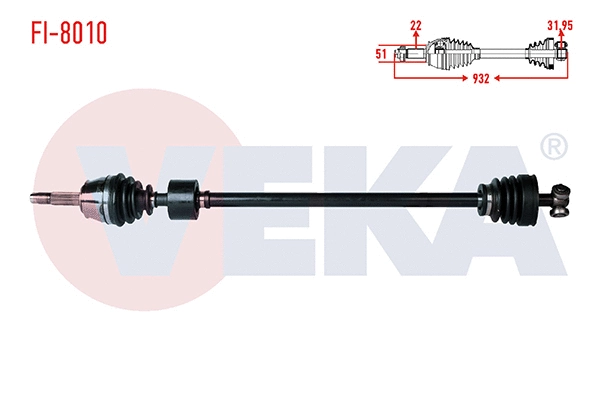 Drive Shaft (FI-8010)