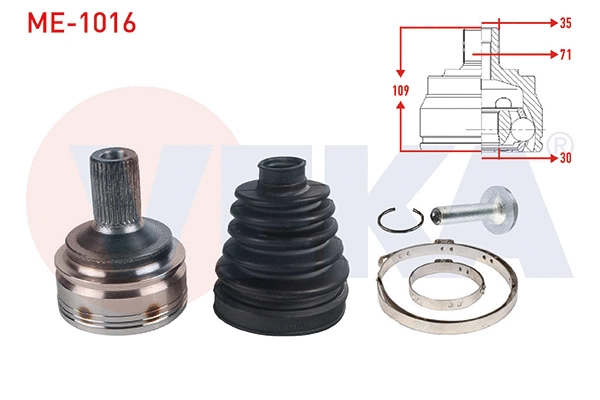 Joint Kit, drive shaft (ME-1016)