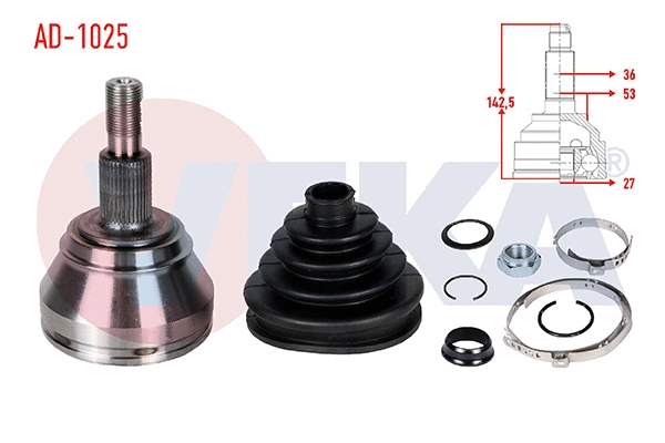 Joint Kit, drive shaft (AD-1025)
