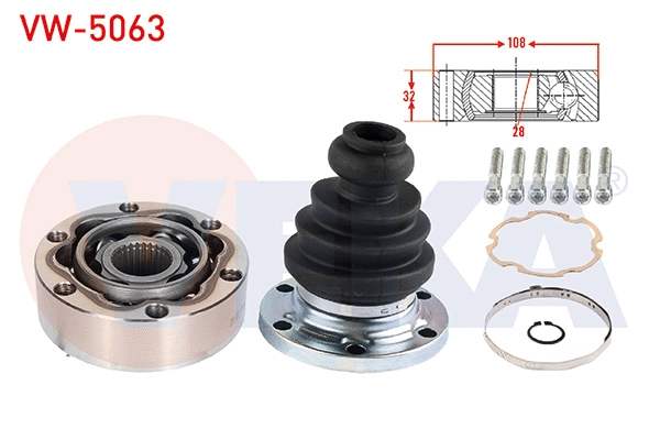 Joint Kit, drive shaft (VW-5063)