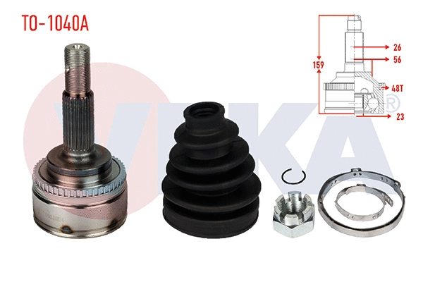 Joint Kit, drive shaft (TO-1040A)