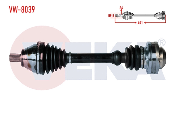 Drive Shaft (VW-8039)