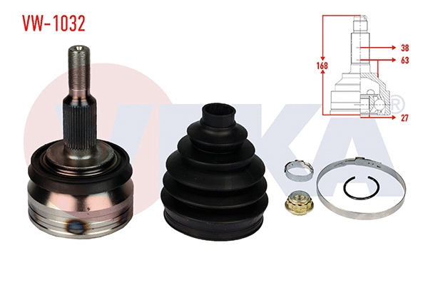 Joint Kit, drive shaft (VW-1032)