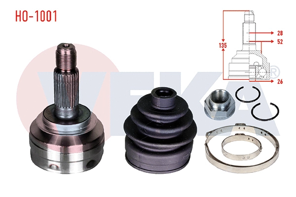 Joint Kit, drive shaft (HO-1001)