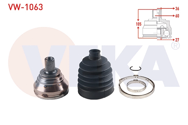 Joint Kit, drive shaft (VW-1063)