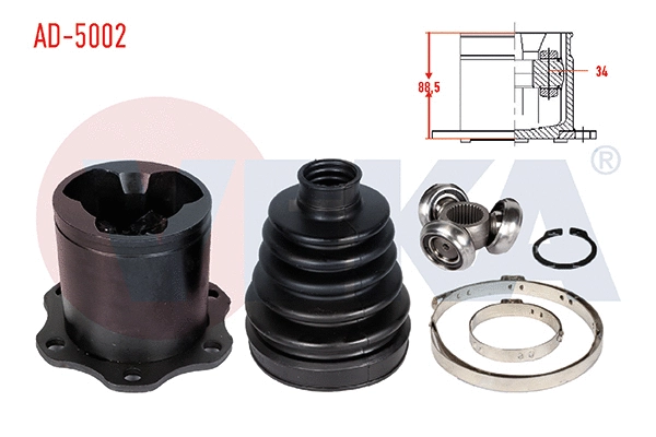 Joint Kit, drive shaft (AD-5002)