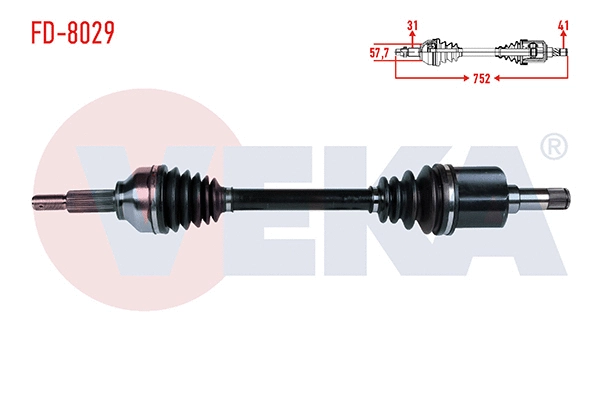Drive Shaft (FD-8029)