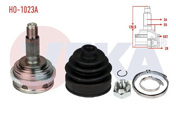 Joint Kit, drive shaft (HO-1023A)