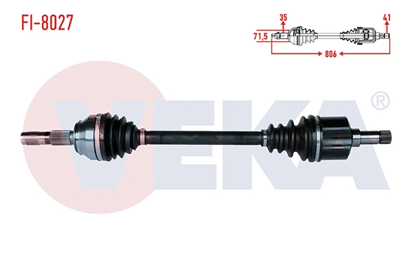 Drive Shaft (FI-8027)
