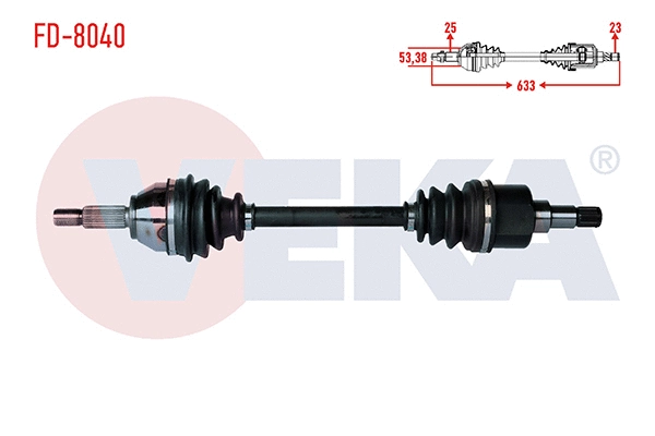 Drive Shaft (FD-8040)