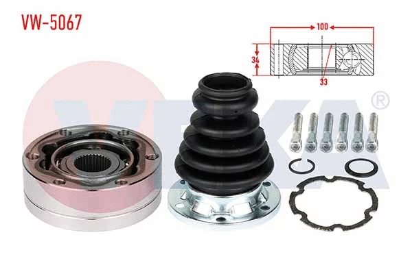 Joint Kit, drive shaft (VW-5067)