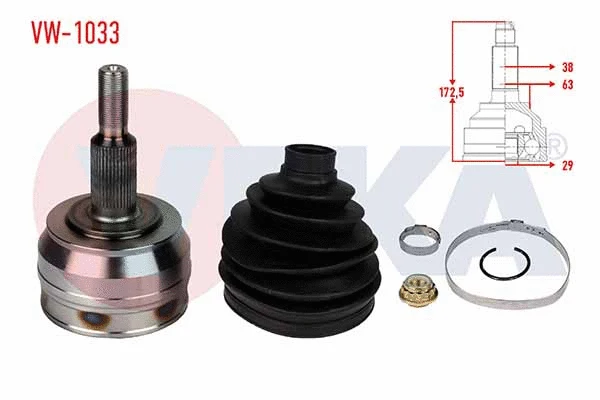 Joint Kit, drive shaft (VW-1033)