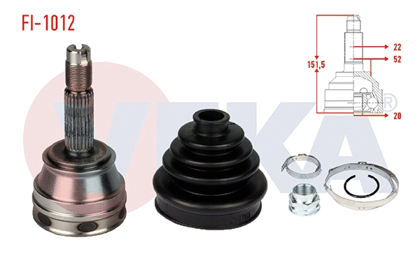 Joint Kit, drive shaft (FI-1012)