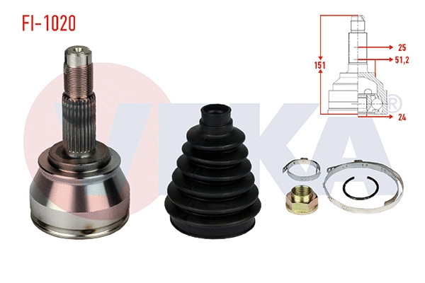 Joint Kit, drive shaft (FI-1020)