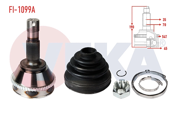 Joint Kit, drive shaft (FI-1099A)