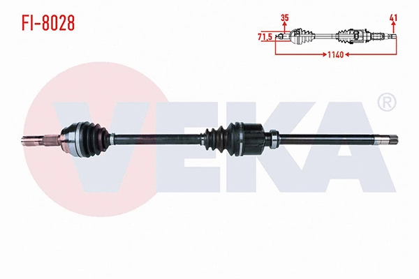 Drive Shaft (FI-8028)