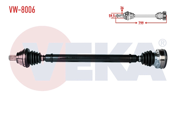 Drive Shaft (VW-8006)