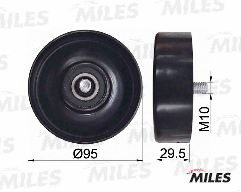 Deflection/Guide Pulley, V-ribbed belt