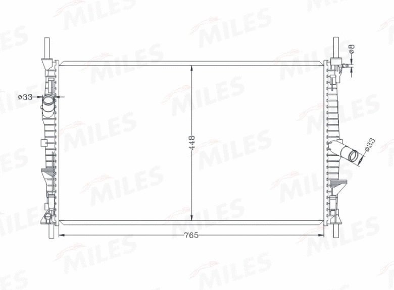 Radiator, engine cooling (ACRB235)