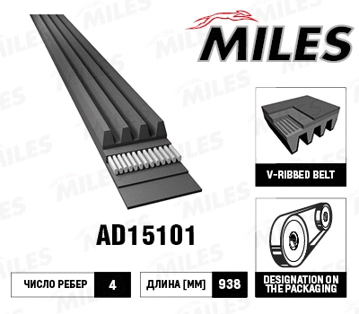 V-Ribbed Belt (AD15101)