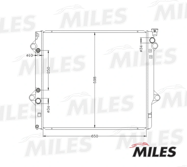 Radiator, engine cooling (ACRB052)