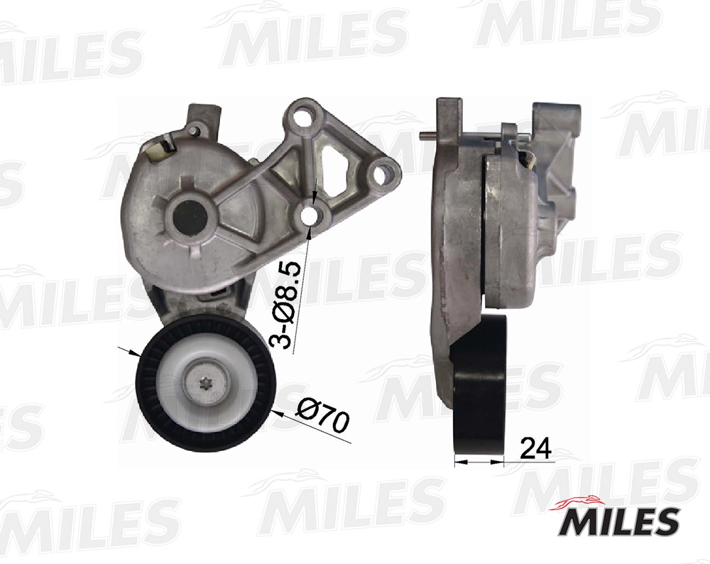Tensioner Lever, V-ribbed belt