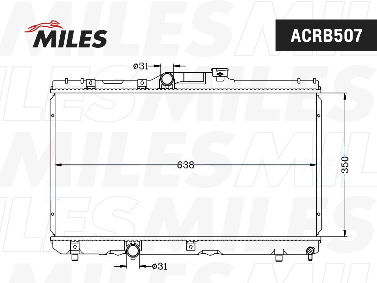 Radiator, engine cooling (ACRB507)