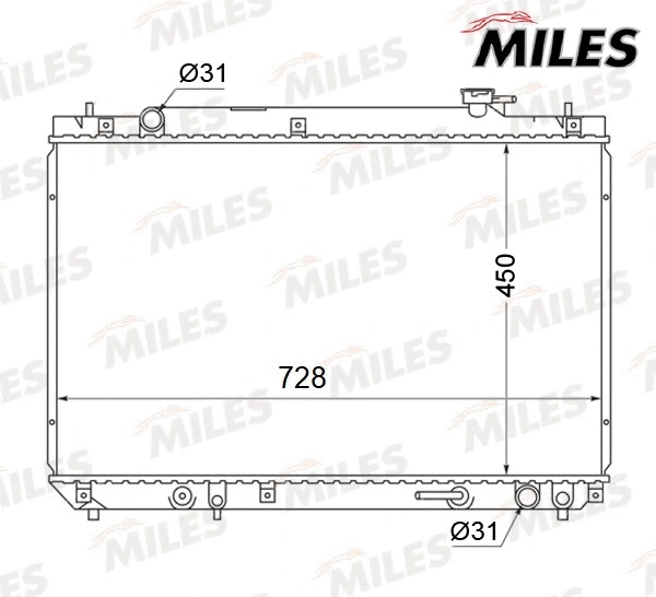 Radiator, engine cooling (ACRB304)