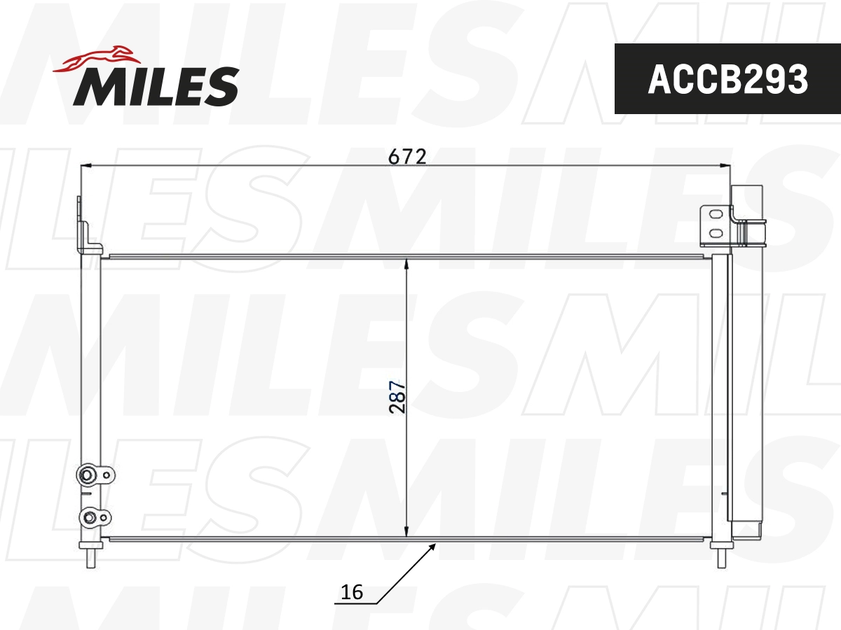 Condenser, air conditioning (ACCB293)
