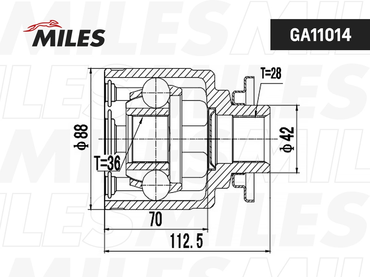 Joint Kit, drive shaft (GA11014)