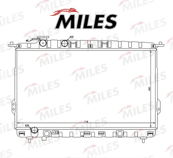 Radiator, engine cooling (ACRM073)