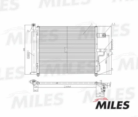 Condenser, air conditioning (ACCB006)