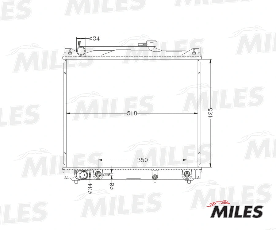 Radiator, engine cooling (ACRB113)